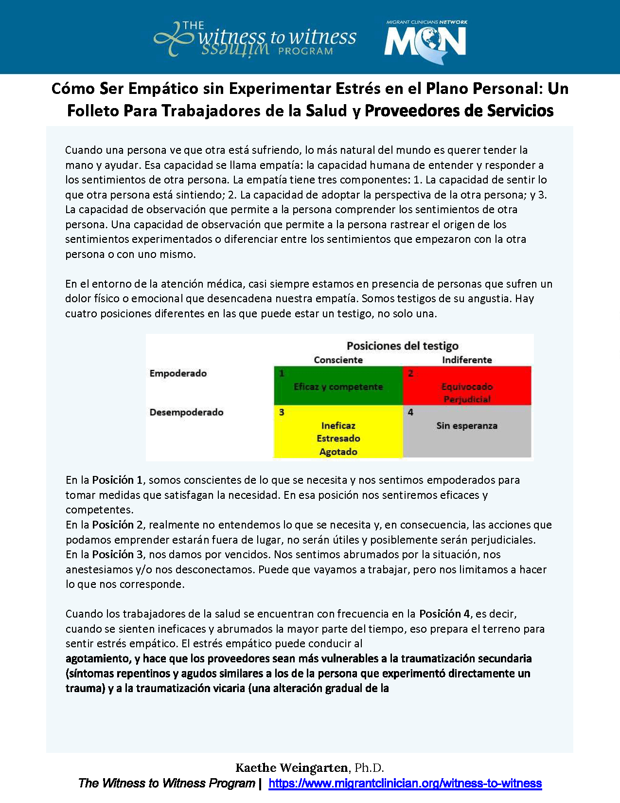 Cómo Ser Empático sin Experimentar Estrés en el Plano Personal