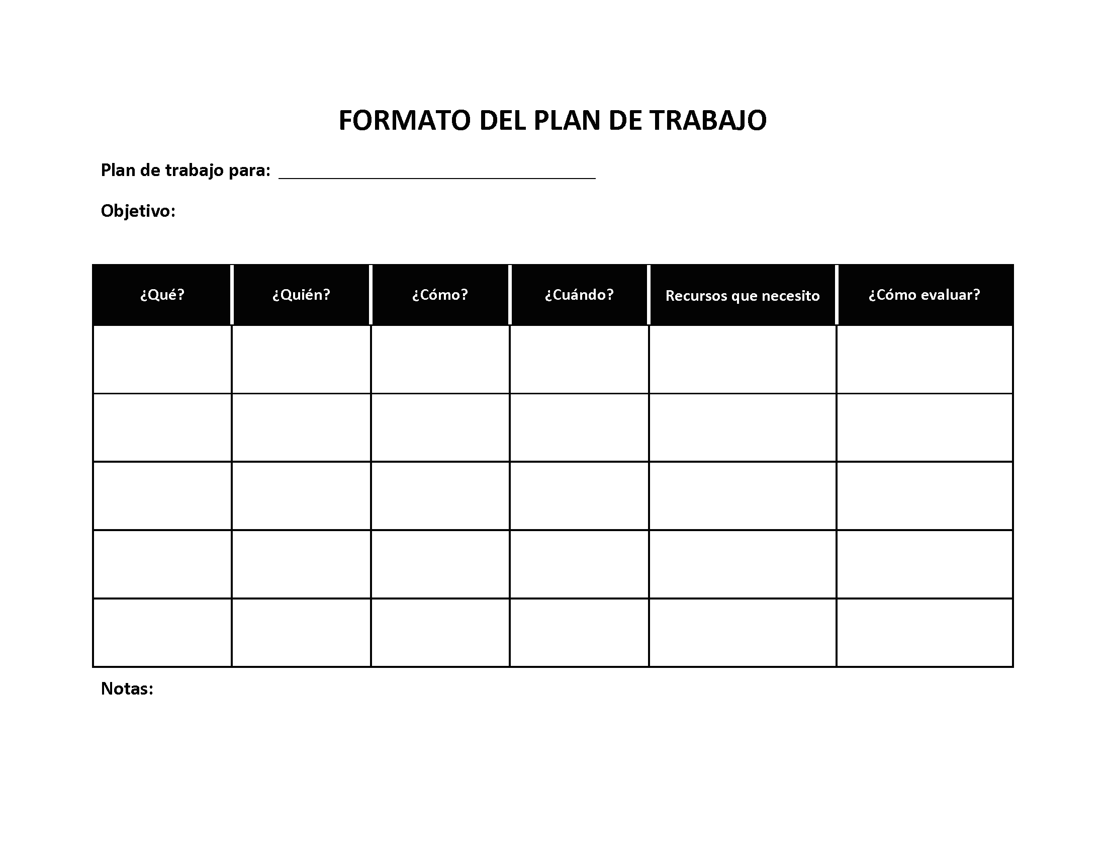 Plan De Trabajo