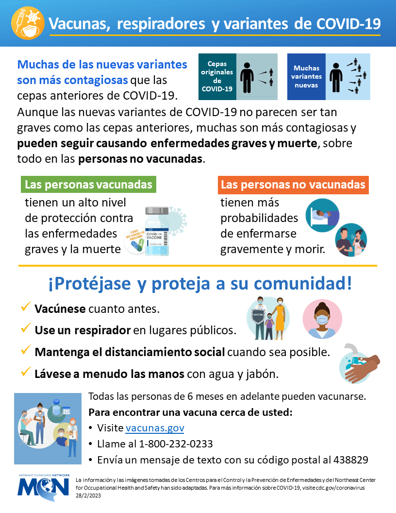 Vacunas, respiradores y variantes de COVID-19