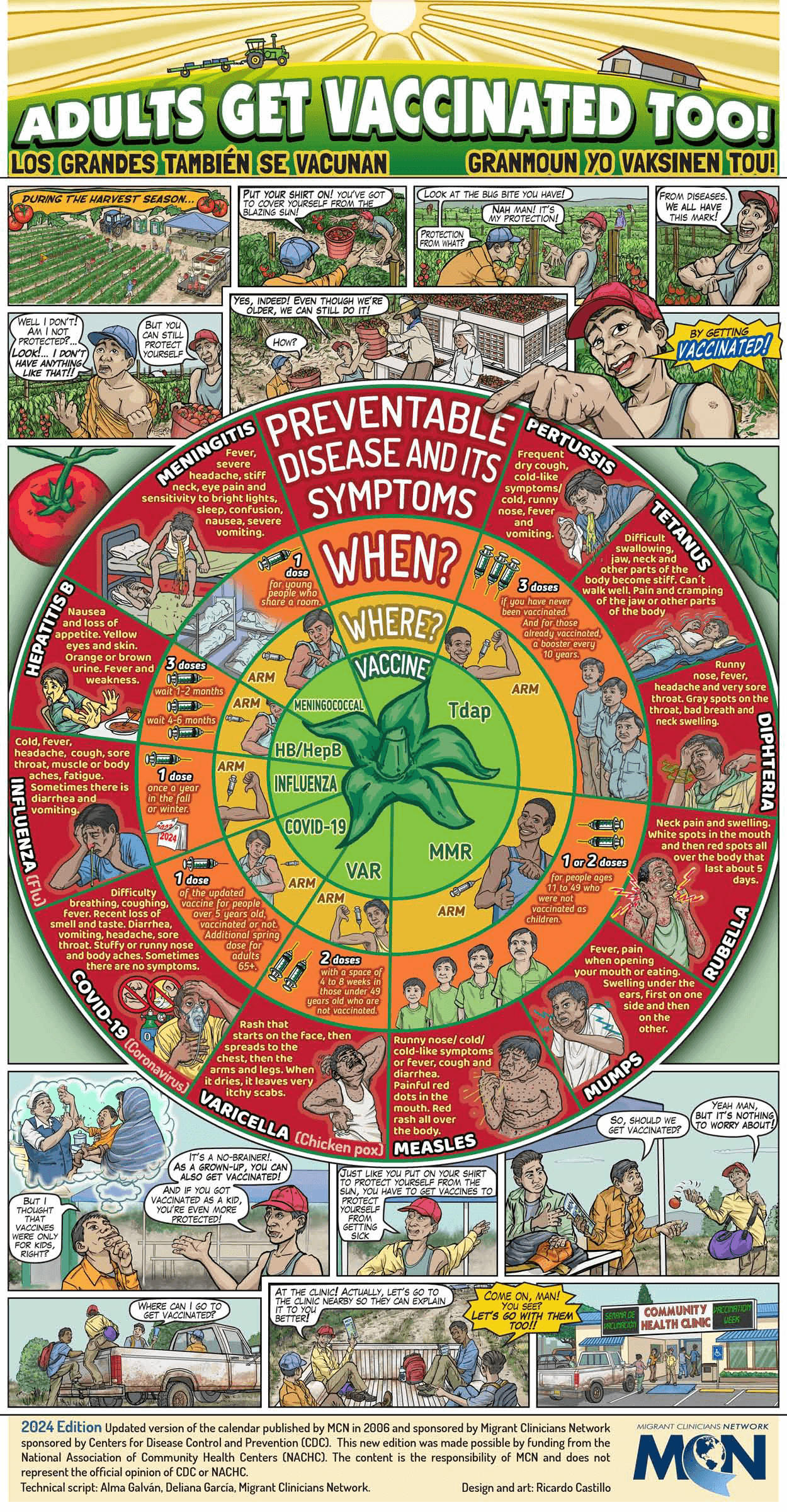 Adults Get Vaccinated Too: Calendar