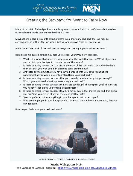 Creating the Backpack You Want to Carry Now