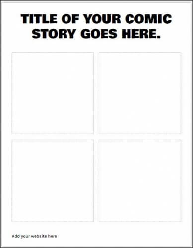 Vaccination Is... Comic Handout Template