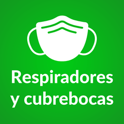 Respiradores y cubrebocas