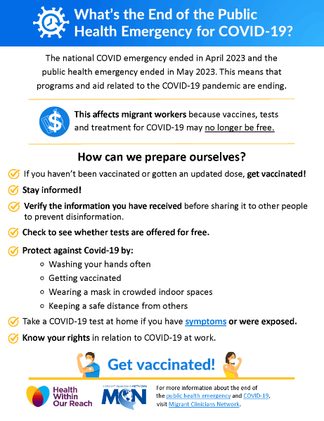 End of Public Health Emergency