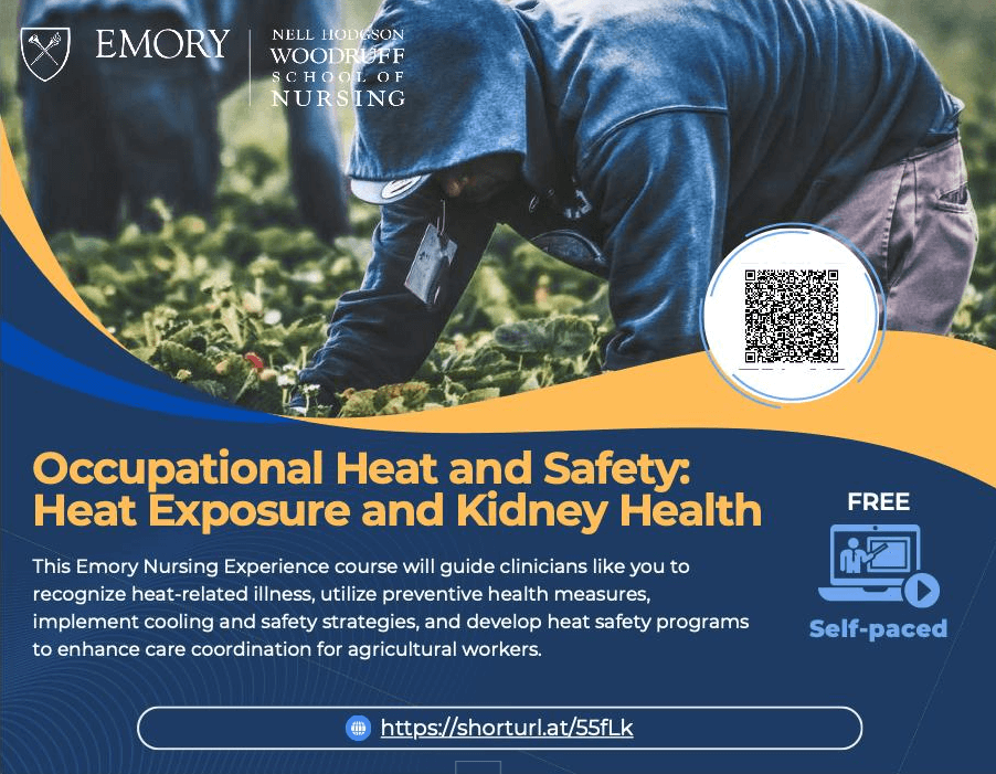 Emory University's Self-Paced 'Occupational Heat Exposure and Renal Dysfunction for Clinicians' course.