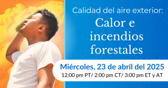 Calidad del aire exterior: calor e incendios forestales