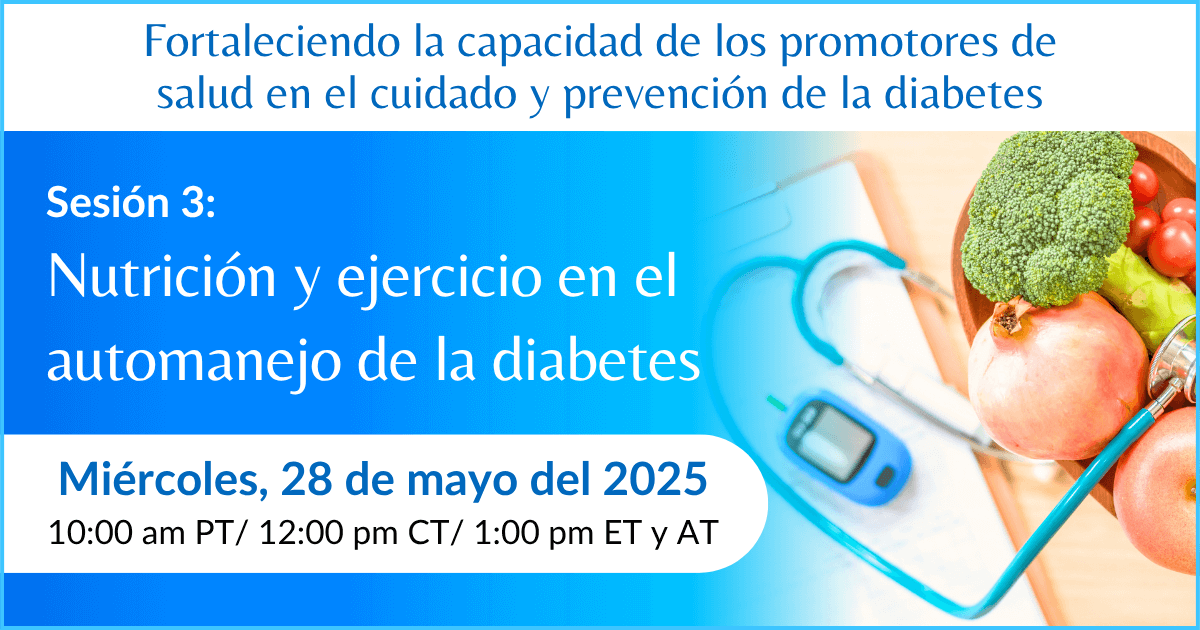 Nutrición y ejercicio en el automanejo de la diabetes